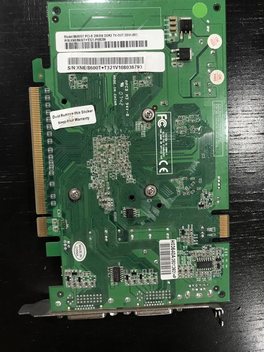 Видеокарта Nvidia GeForce 8600 GT