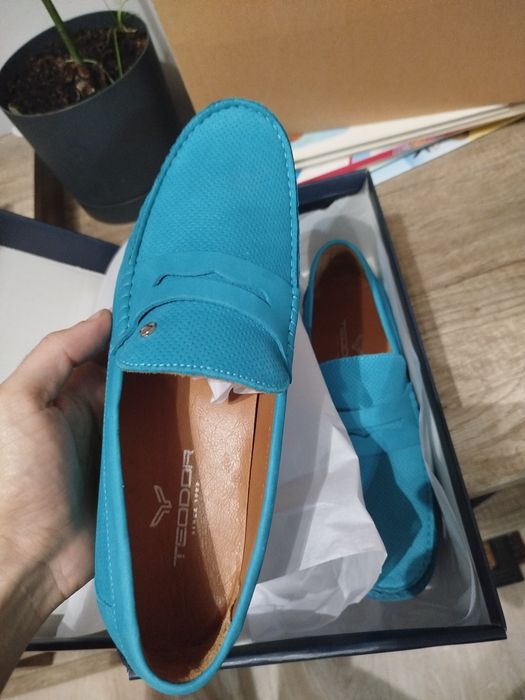 Мъжки кожени мокасини Теодор