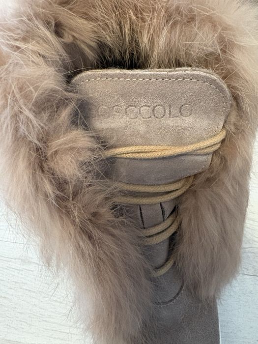 Обувки естествен велур