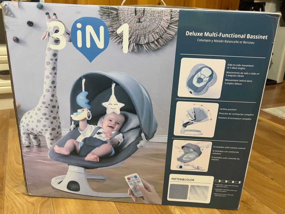 Шезлонг детский новый