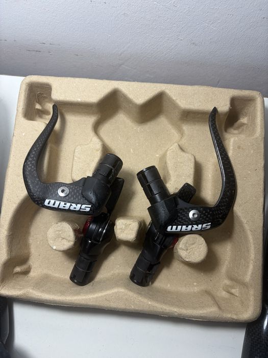 Cockpit carbon bicicleta Triatlon complet