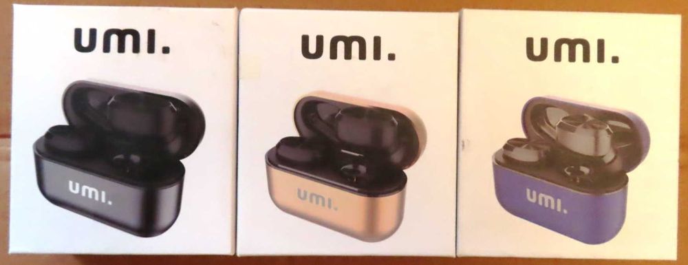 căşti bluetooth UMI, noi, sigilate (negru, albastru, auriu)