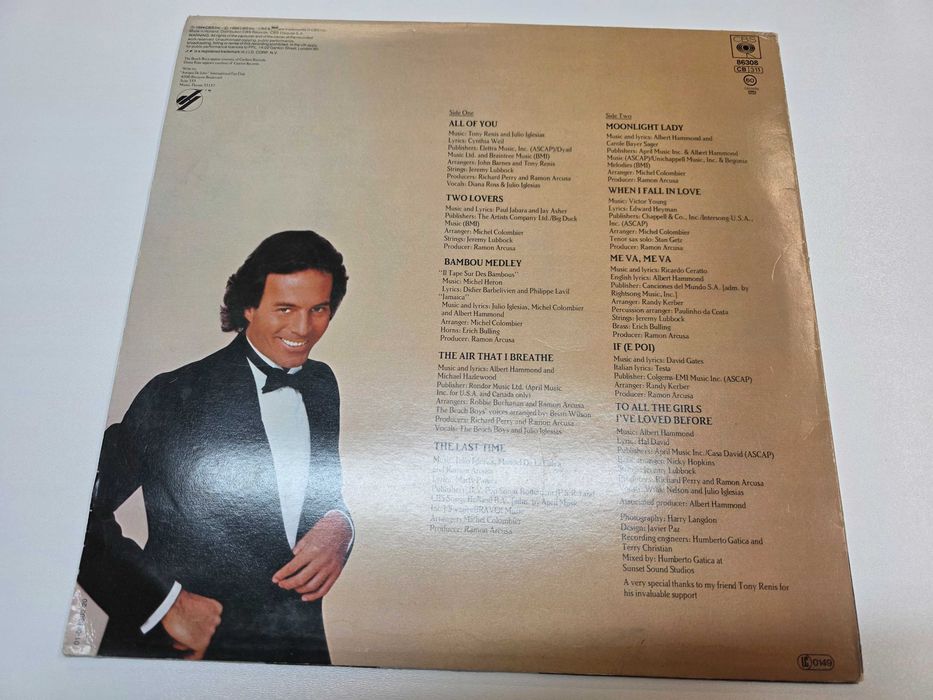 Vinil Julio Iglesias+Elton john