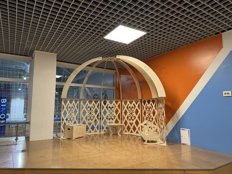 Киіз үй мини полуюрта из фанеры