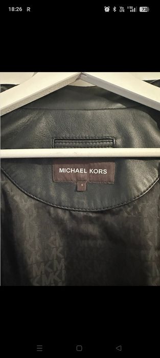 Geaca de piele Michael Kors impecabila pret noua 500€ca noua