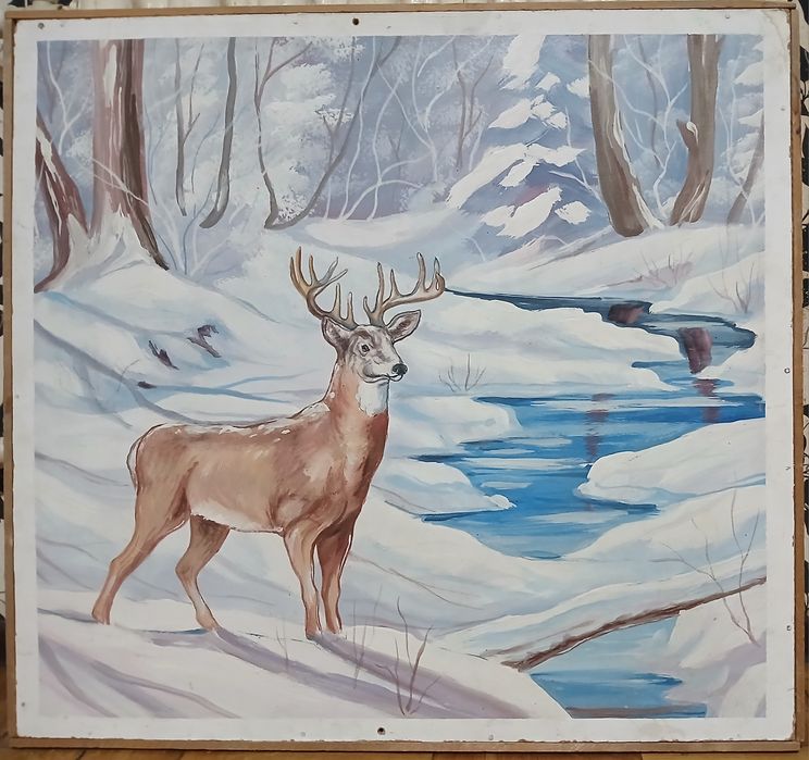 Картина "Олень".