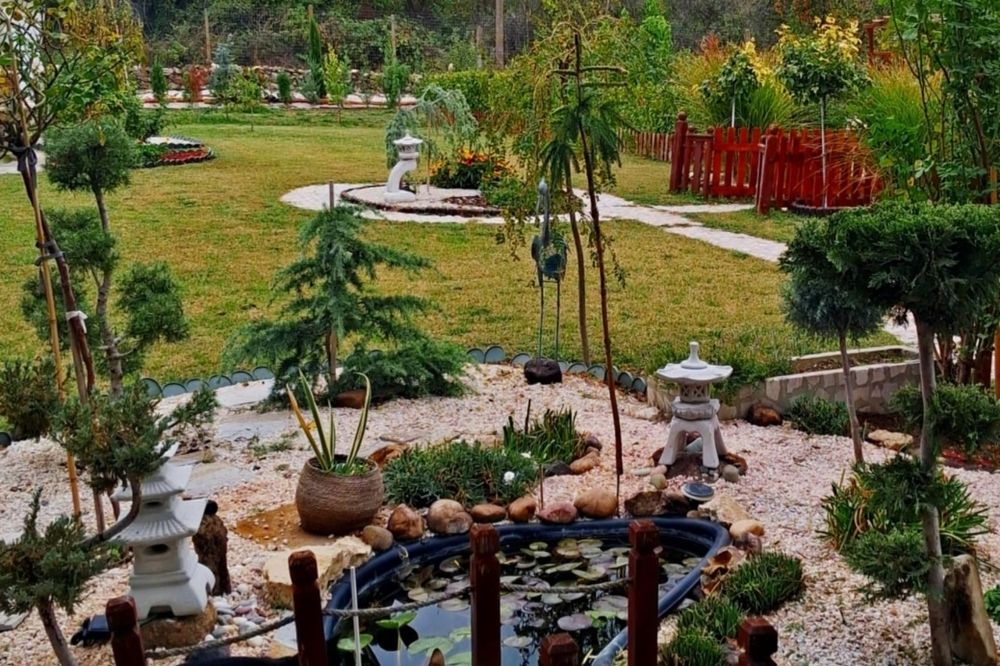 Японски/градински фенери 45/105см,пагода,буда