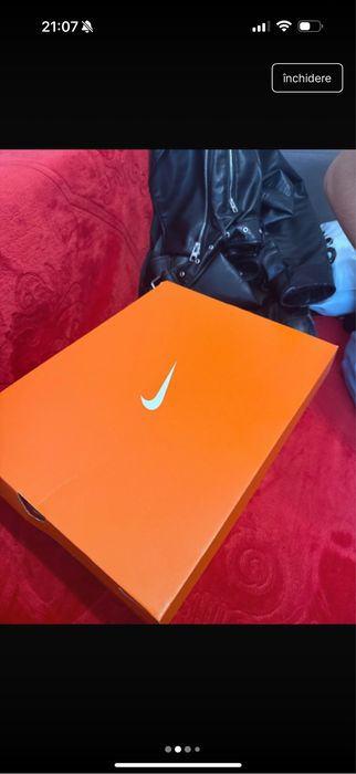 ghete de box rosii cu negru marimea 44,5