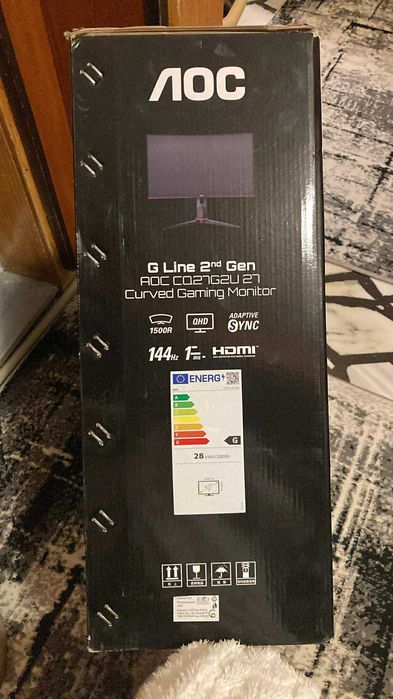 Монитор:  AOC, CQ27G2U/BK 144hz