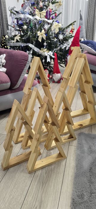 Braduti din lemn pentru Craciun