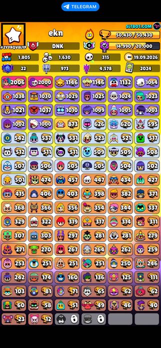 Brawl аккаунт 50 тыщ