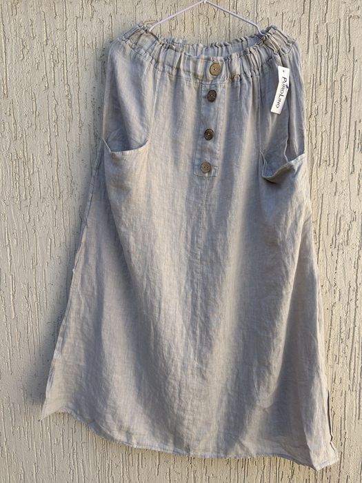 Юбки из льна