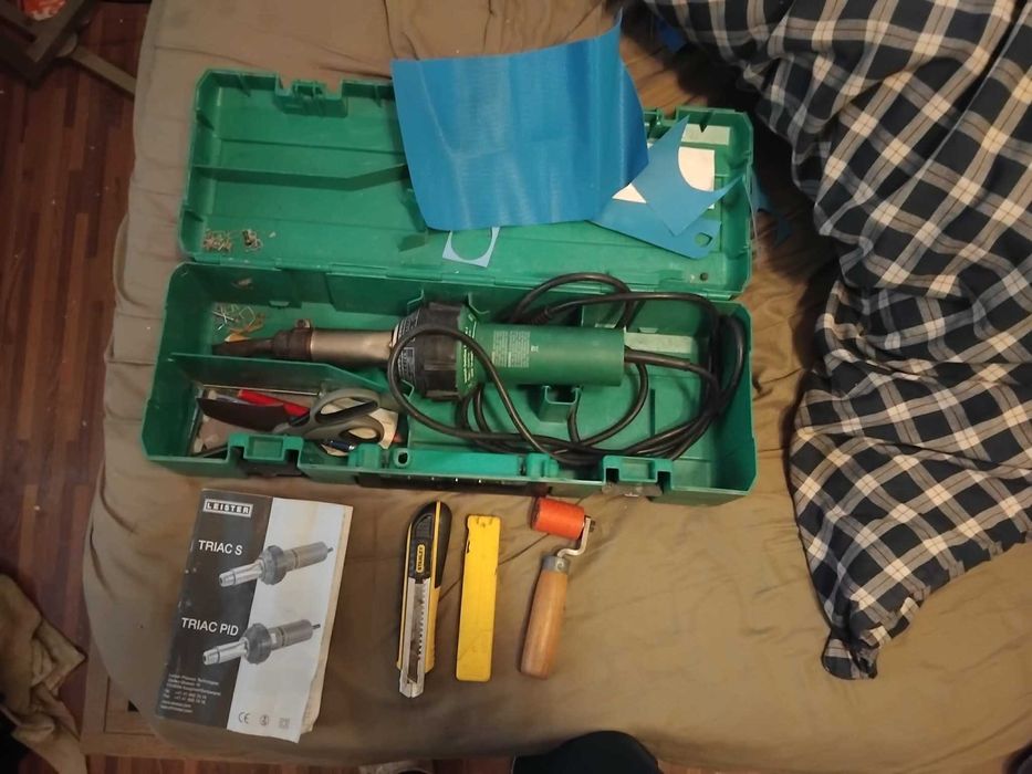 Leister Triac S Sudură plastică cu aer cald, pistol cu ​​aer cald contractabil