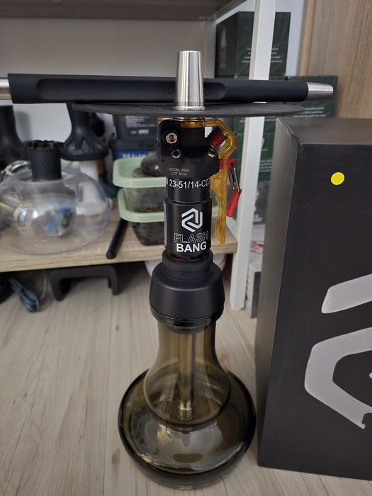 Stoc limitat!editie limitata narghilea moze flashbang pe negru!