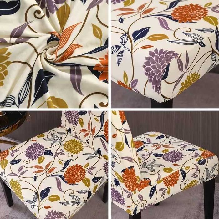 Set 4 huse elastice pentru scaune