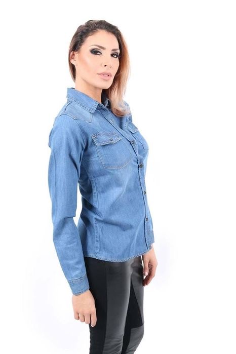 Дънкова риза S размер