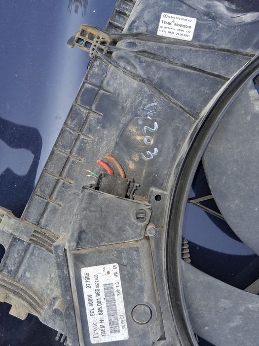 Перка охлаждане  на радиатора mercedes w203