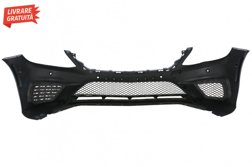 Pachet Exterior cu Grila Centrala Negru Lucios Mercedes S-Class W222 (