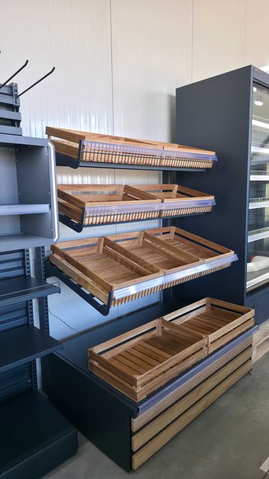 Rafturi PREMIUM , Rafturi magazin , Rafturi paine , fructe si legume , panificatie SHOWROOM