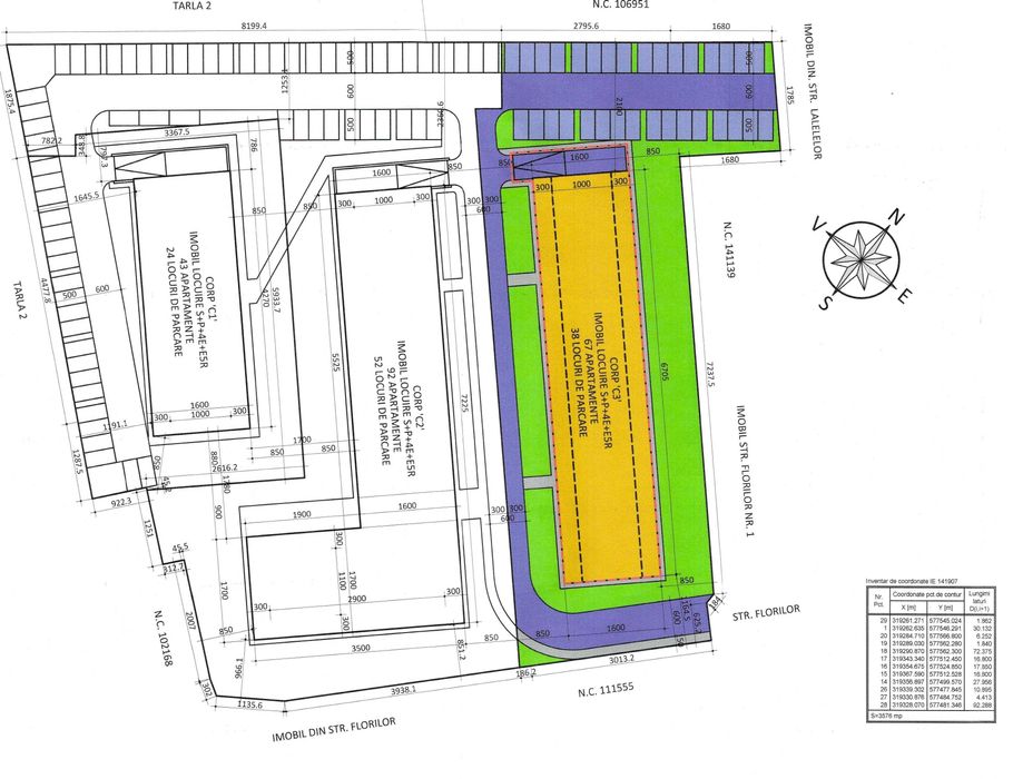 Vanzare teren ultracentral intravilan –  3500mp