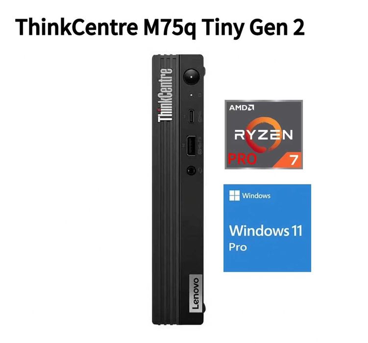 Lenovo ThinkCentre M75q Tiny Gen 2 Ryzen™ 7 PRO 5750GE 32GB DDR4 3200 500 SSD
