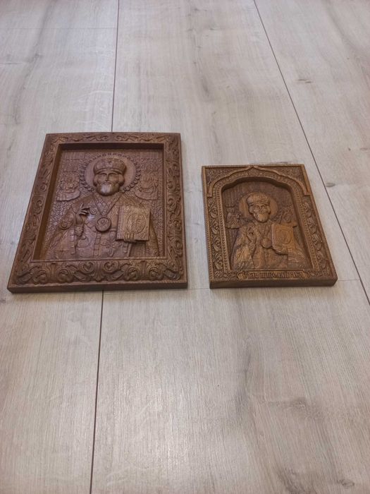 Икони на Свети Николай Чудотворец-Машинна дърворезба