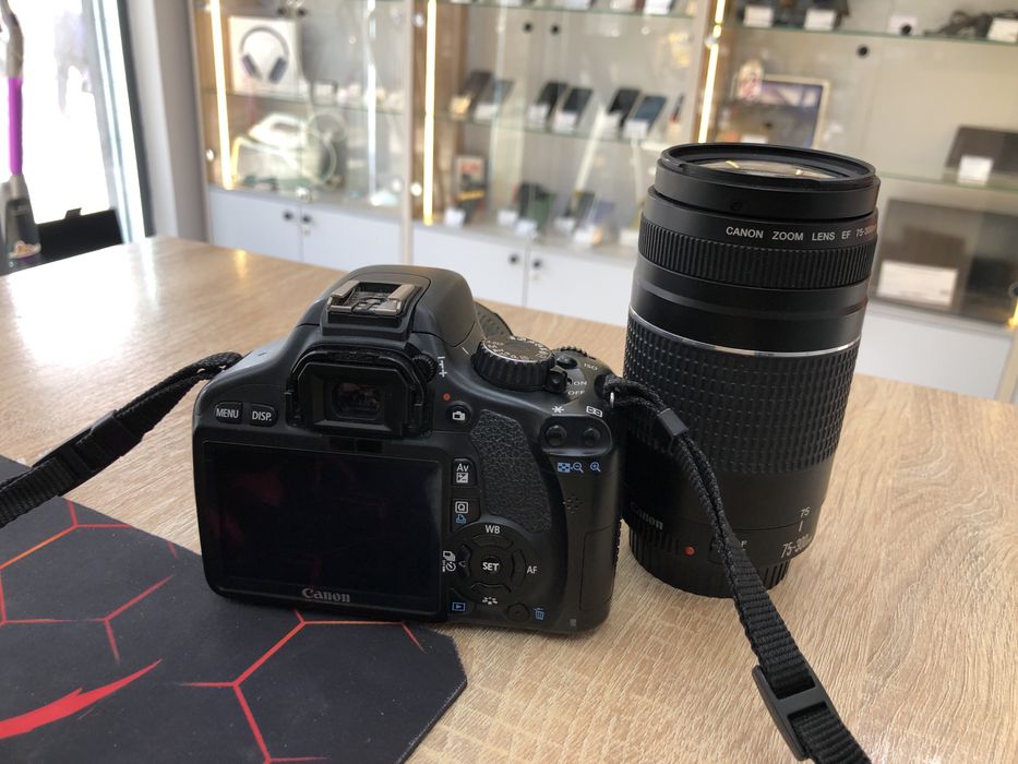 Canon eos 550d/50mm+ ef 75-300mm А4