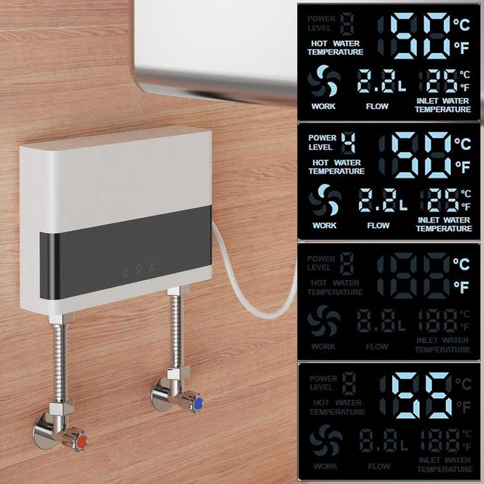 Boiler Instant Electric EUNEWR 6000W - Telecomanda - Clasa A