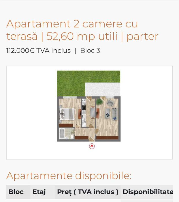 Apartament 2 camere cu gradina Pantelimon!