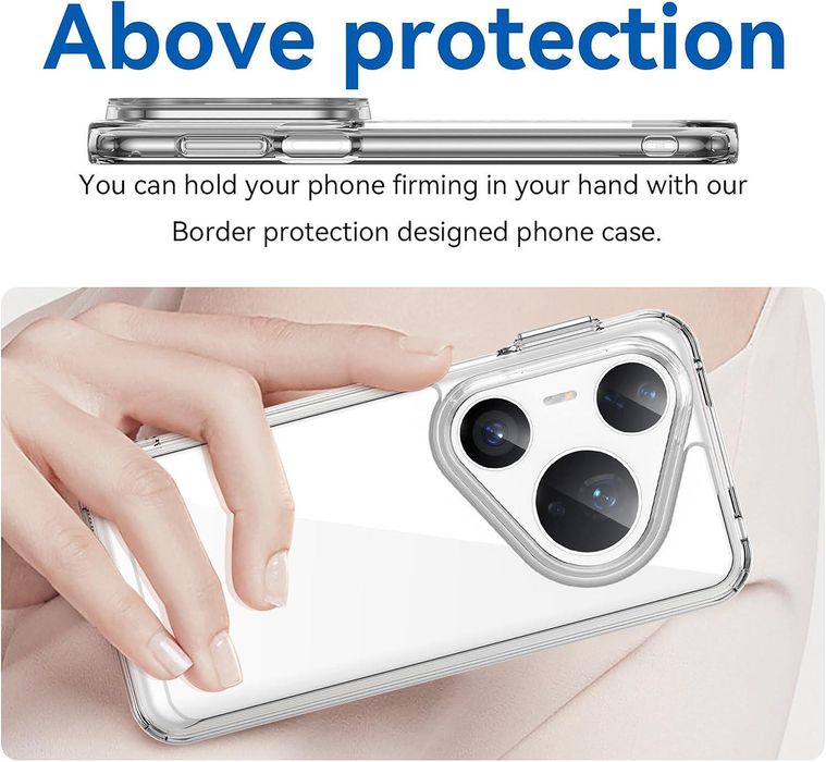 Прозрачен кейс space case за huawei pura 80 pro