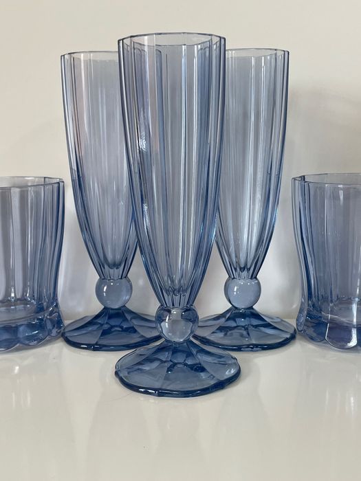 Комплект от 5 сини чаши «Villeroy&boch» колекцията  «Моята градина»