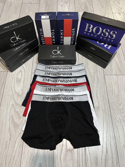 Set 5 boxeri barbati - ARMANI - 95% cotton - calitate PREMIUM