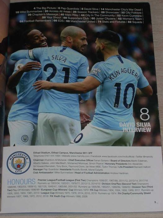 Манчестър Сити оригинални английски футболни програми 2012, 2013, 2018