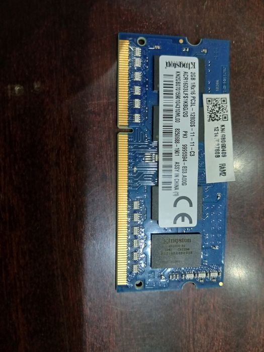 Оперативная памят 2 гб для ноутбука ddr3l