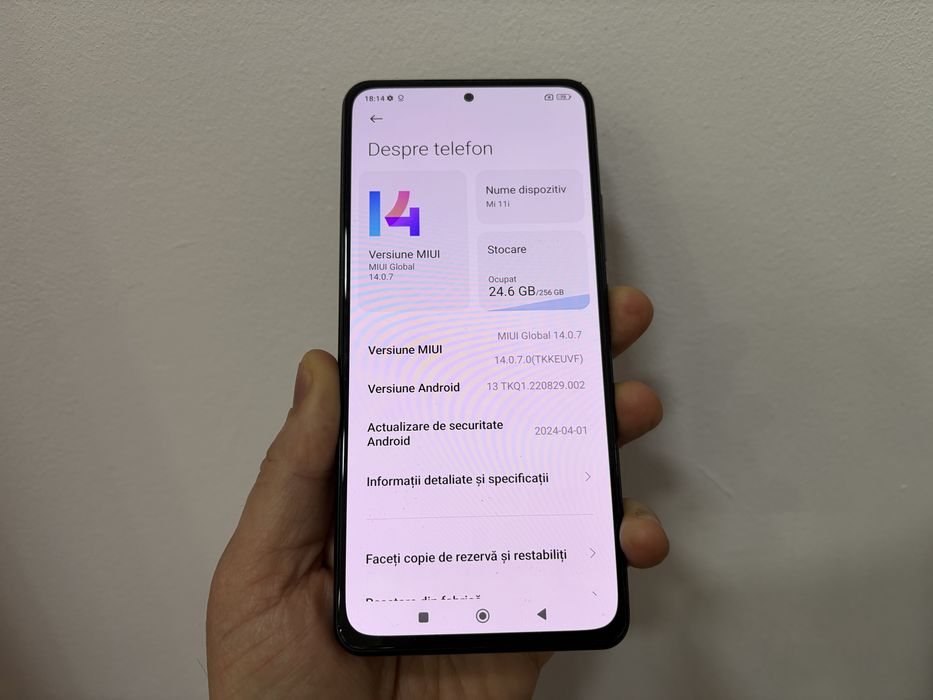 Xiaomi MI11i, 256 gb, 8 gb ram, Black, dual sim