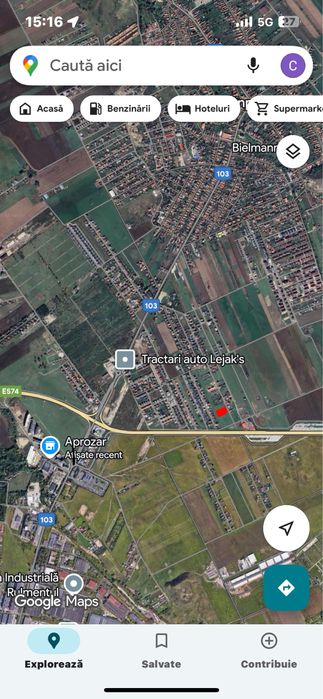 Teren 2500MP langa centura Sanpetru