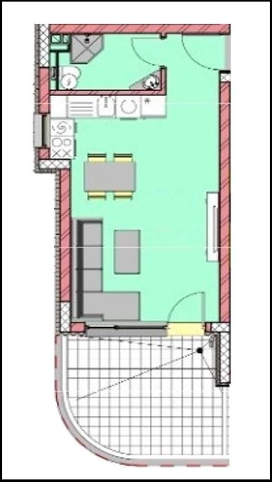 Продава се Едностаен апартамент в Варна, Владислав Варненчик - 38 кв.м за 1343 €/кв.м - Снимка #2