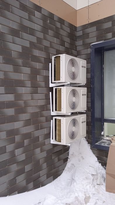 Установка кондиционеров в 2 этапа