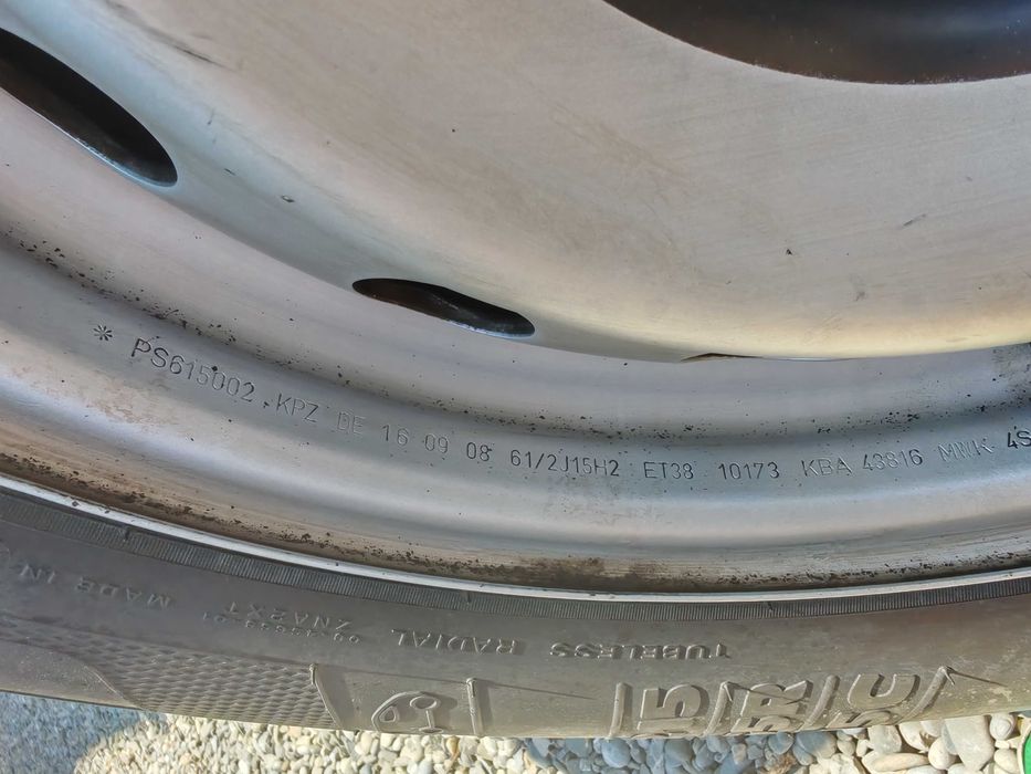 Jante tabla pe 15,5*108,in stare de nou,originale duba PEUGEOT,CITROEN