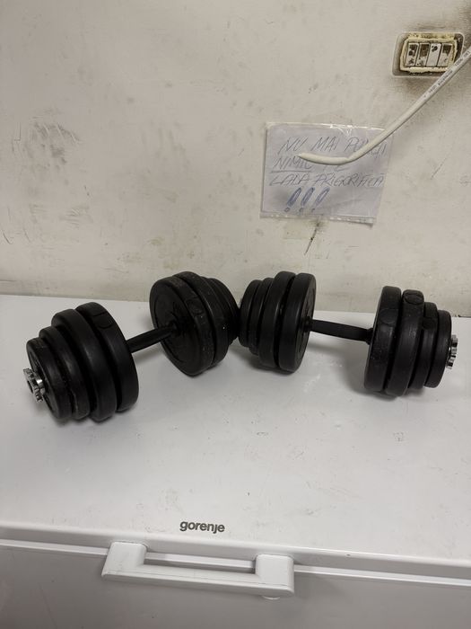 Gantere reglabile set 30 kg, 15 kg+15 kg=30 kg. Noi Germany