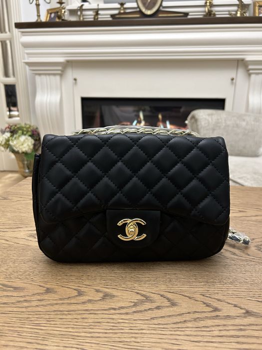 Geantă Chanel – Neagră, matlasată
