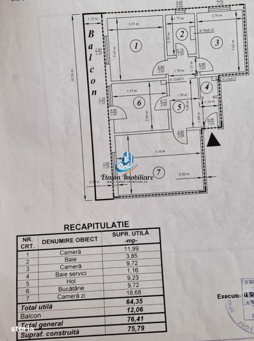 Apartament 3 camere, parter inalt, bloc 1984, zona Muzeu Piatra Neamt