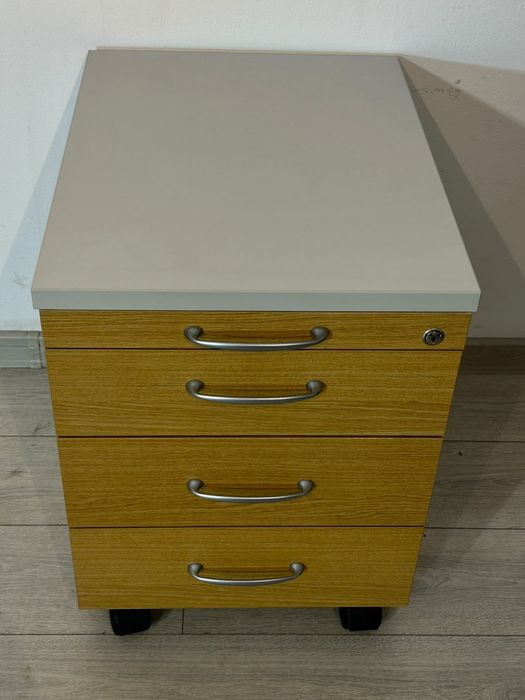 Rollbox cu 4 Sertare; Mic Dulap Birou; Comodă; Casetieră; Noptieră