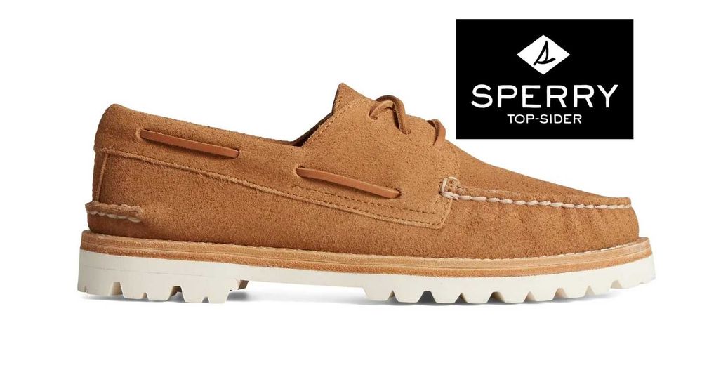 Ботинки из натуральной замши Sperry 3-eye Vibram Boat Shoes (США) 42