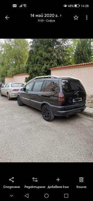 Opel Zafira 1,8 125 к.с-Газов инж.-за ремонт !!!