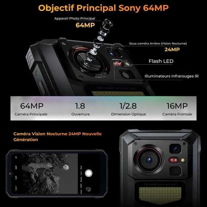 HOTWAV W11 12GB RAM 256GB ROM, 20800 mah батерия,64MP+24MP(нощ) камери