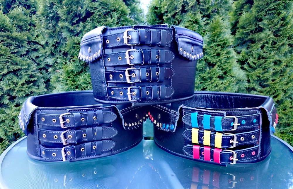 Chimir * Brâu * Șerpar din piele naturala (3 catarame)