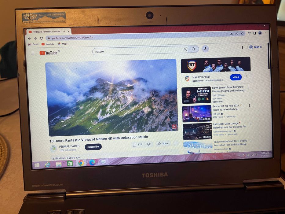 Laptop Toshiba Z830 Slim  Intel i5 / 10GB ram / ssd 512gb