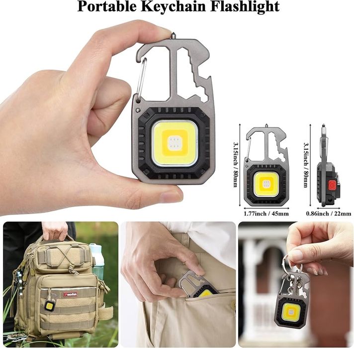 Lanternă LED pentru breloc de 1000 lumeni  Rugtol