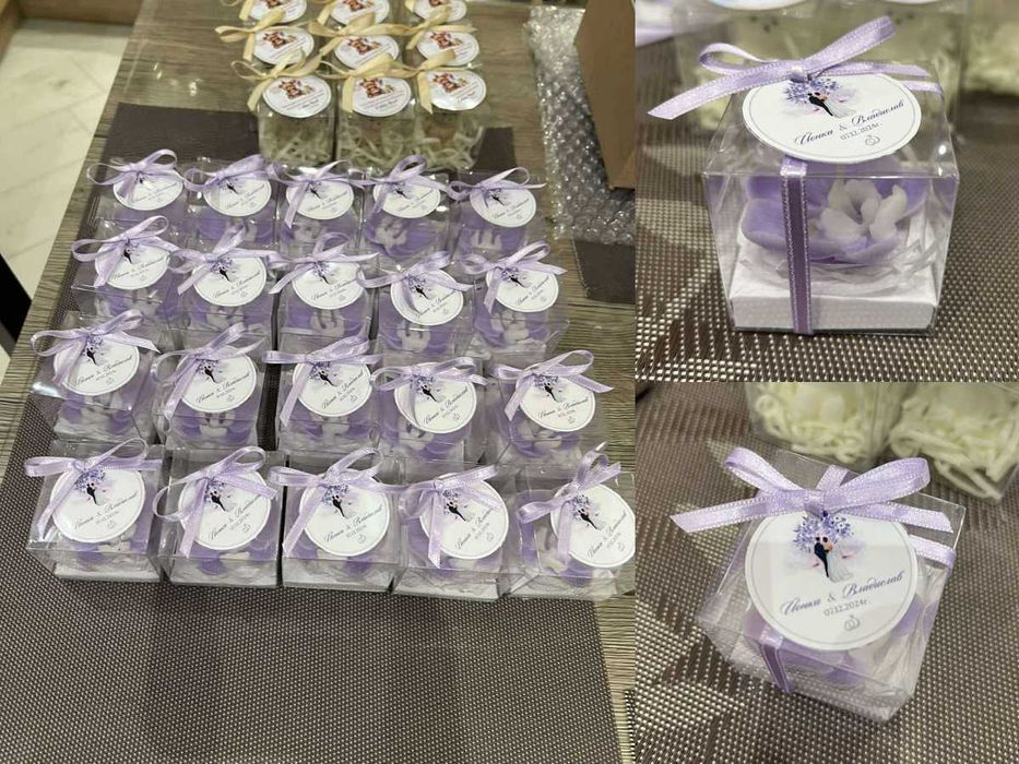 Подаръчета за гости за събития (сватба, абитуриентски бал, кръщение)